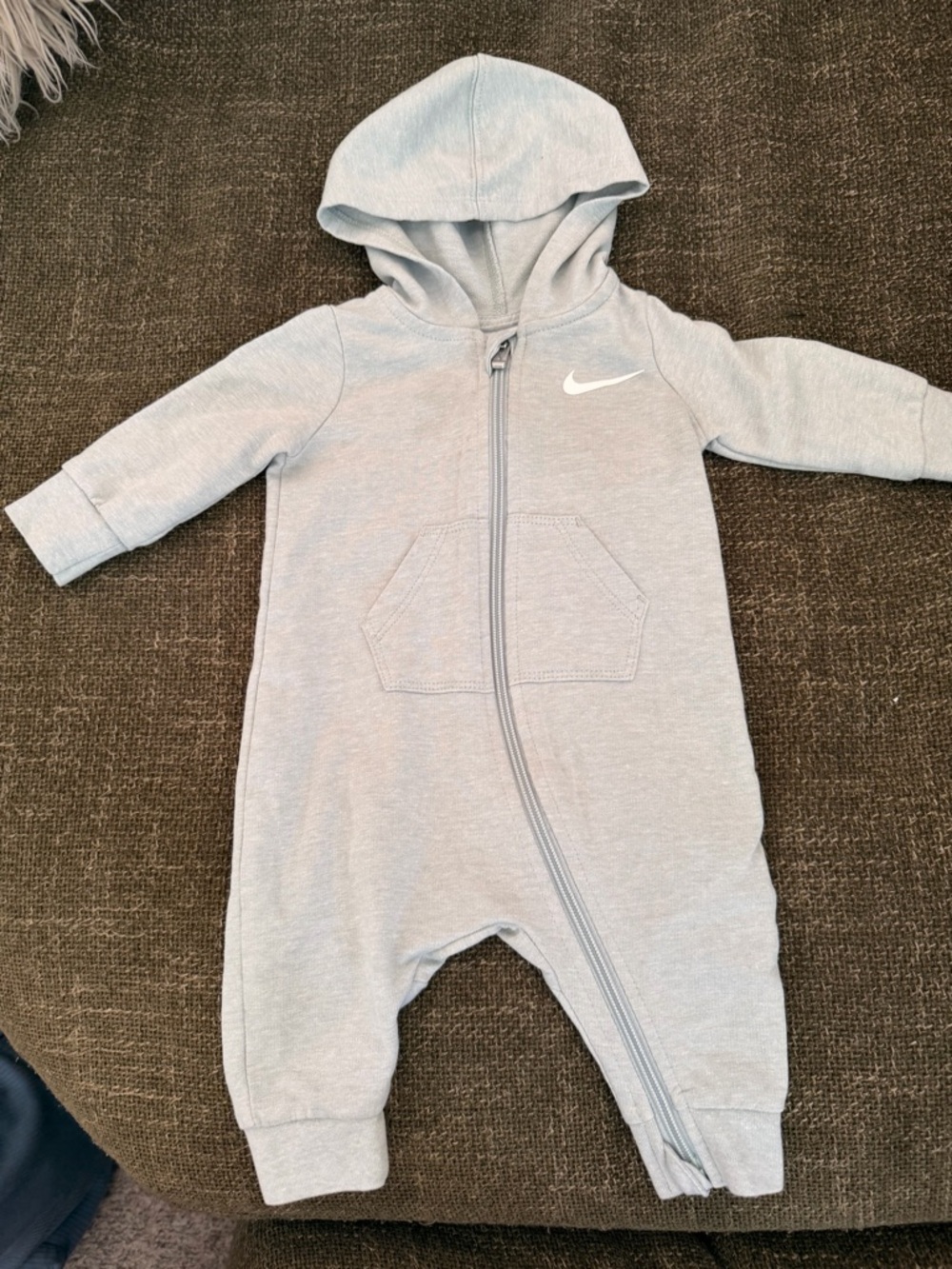 Nike green Hooded One-Piece for baby
